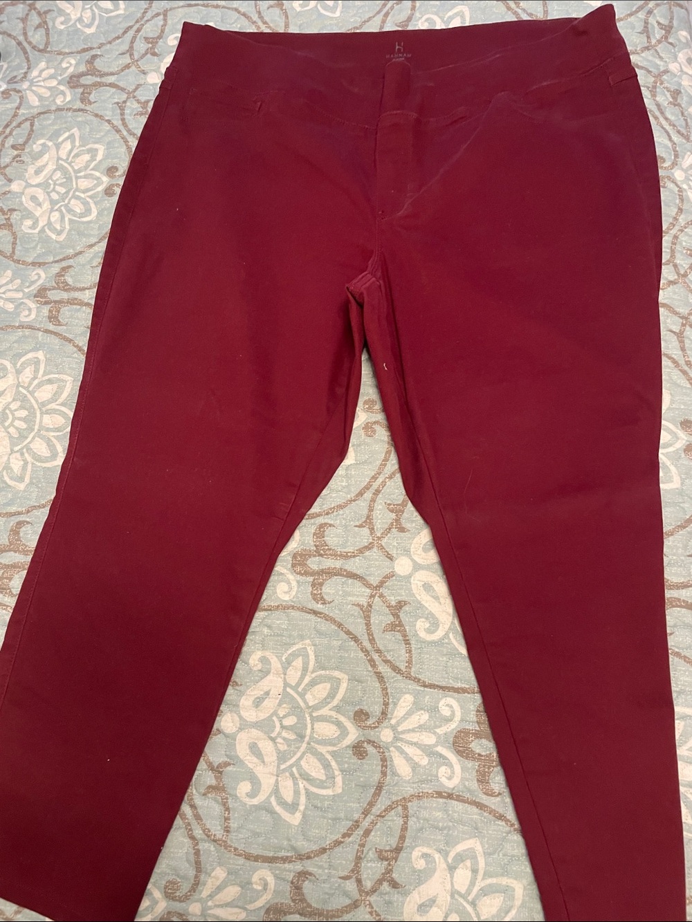 Hannah Women's Burgundy Straight Leg Pants